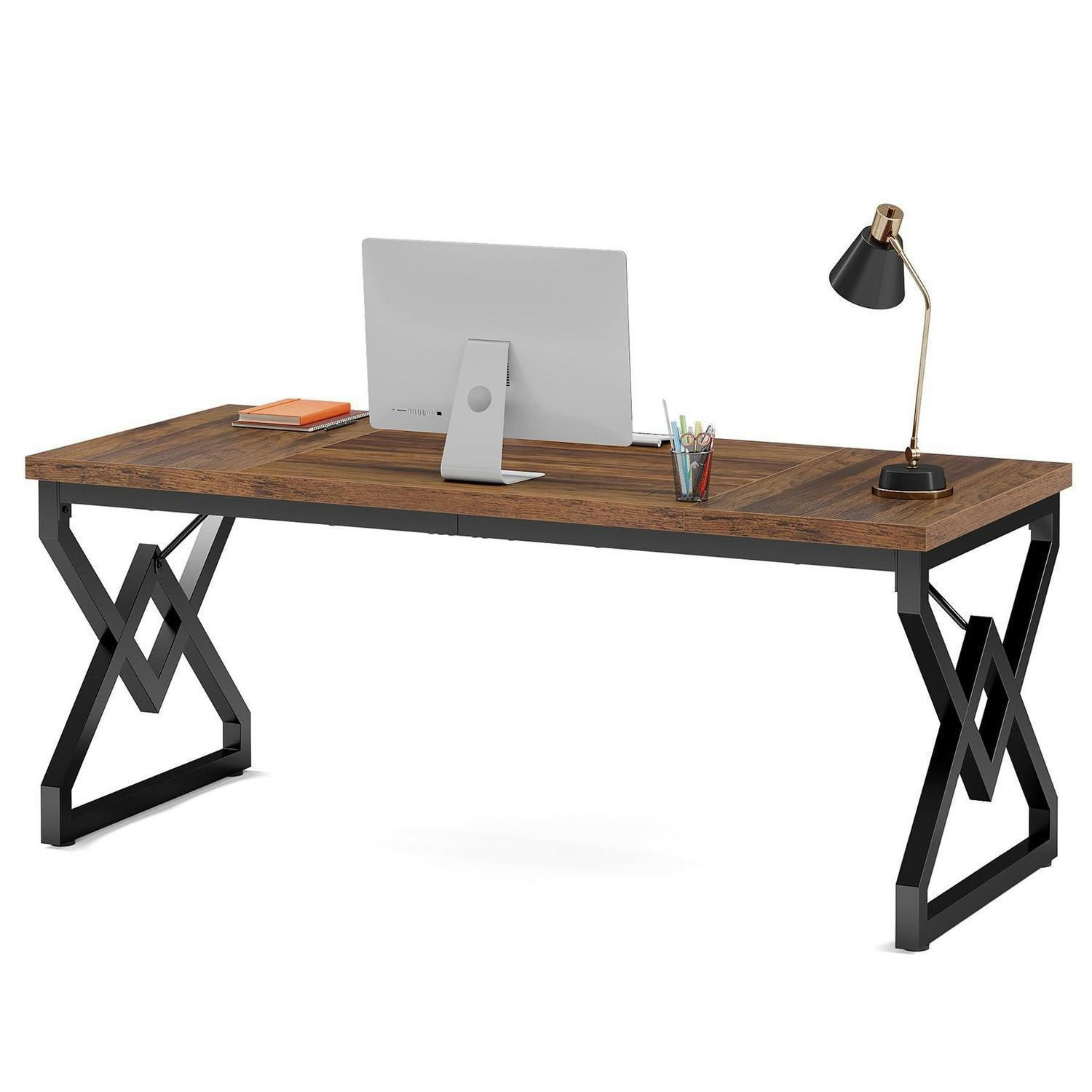 SCHREIBTISCH 160 cm Rustikales Braun - Braun, Holzwerkstoff (70/160/75cm)