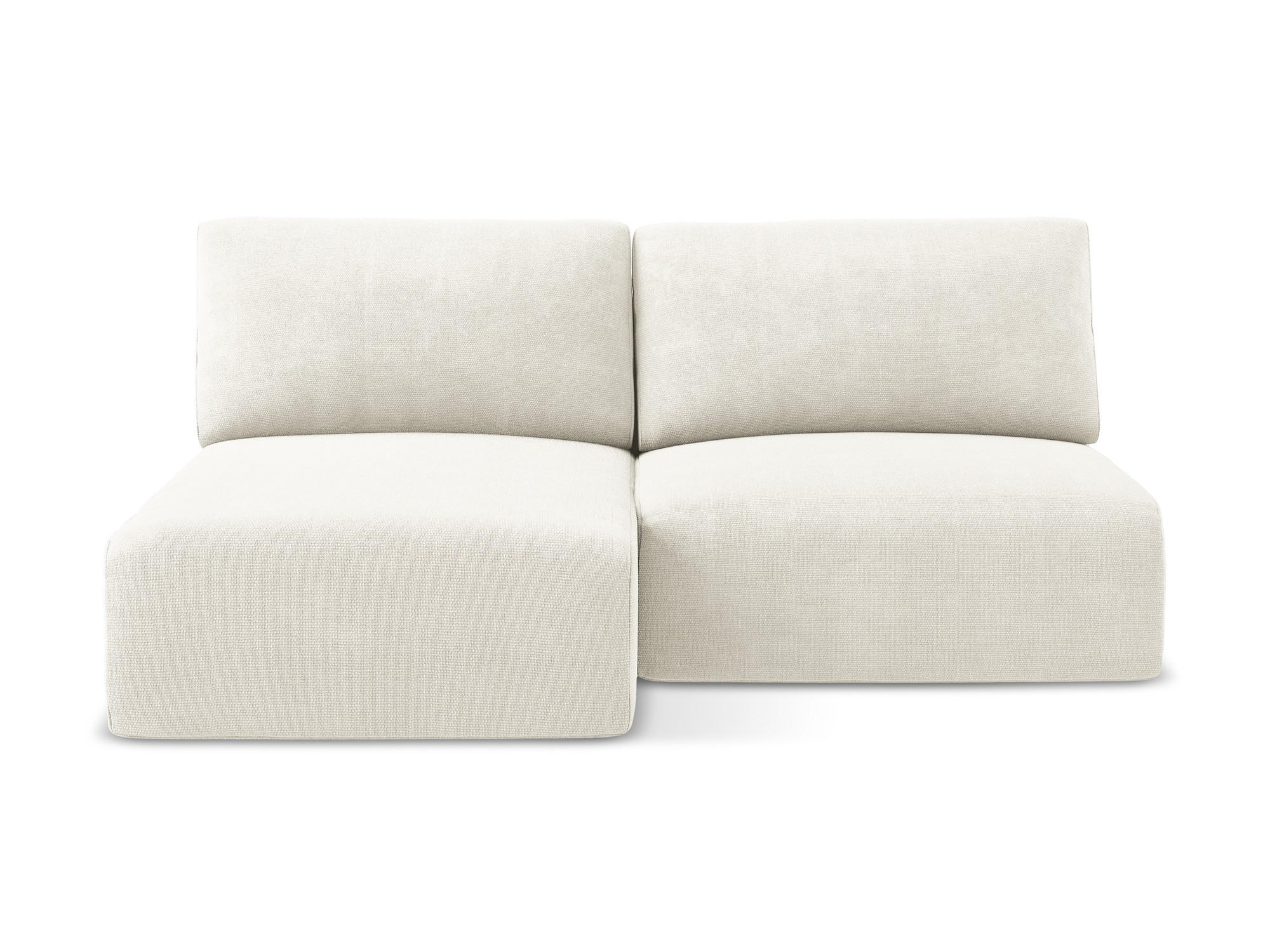 ECKSOFA mit Schlaffunktion links Chenille Stoff Weiß - Pink/Schwarz, Kunststoff/Textil (149/210cm) - Makamii