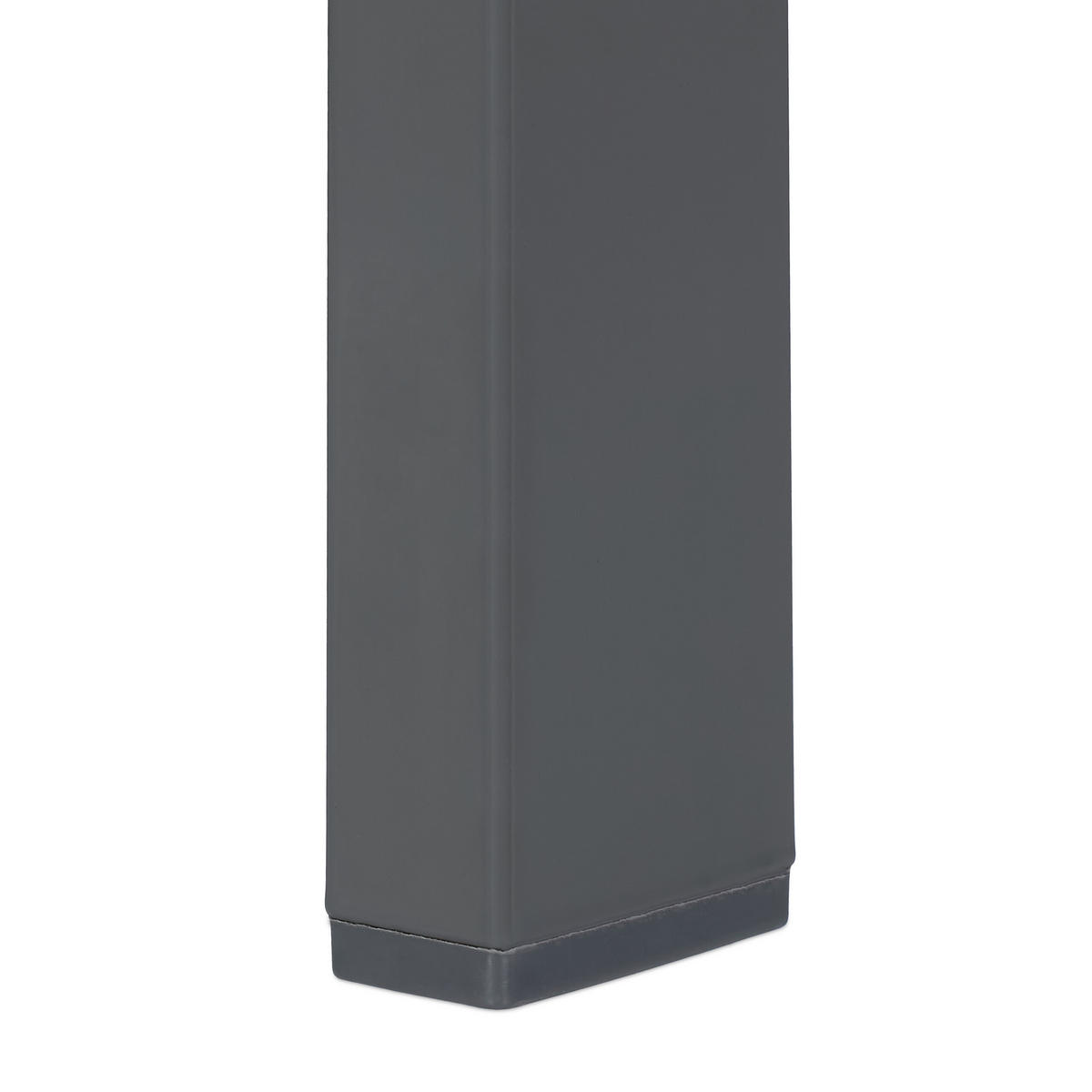 BALKON-BEISTELLTISCH - Grau, Metall (48/52/39cm) - Relaxdays