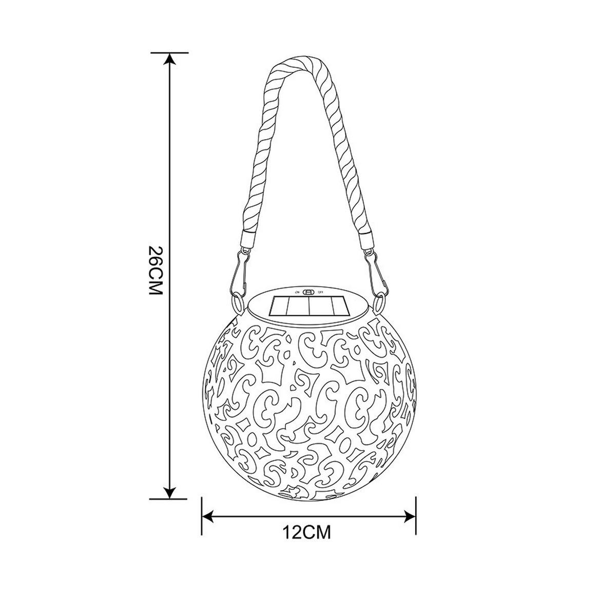 LED AUSSENLEUCHTE Metall Kupfer 2er Set - Kupferfarben, Naturmaterialien (12/12/26cm) - Globo Lighting