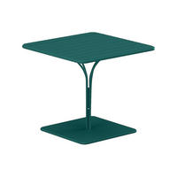 GARTENTISCH - L. 80 cm - Metall - Blau - MIRMANDE von MYLIA - Blau, Metall (80/80/75cm) - Vente-Unique