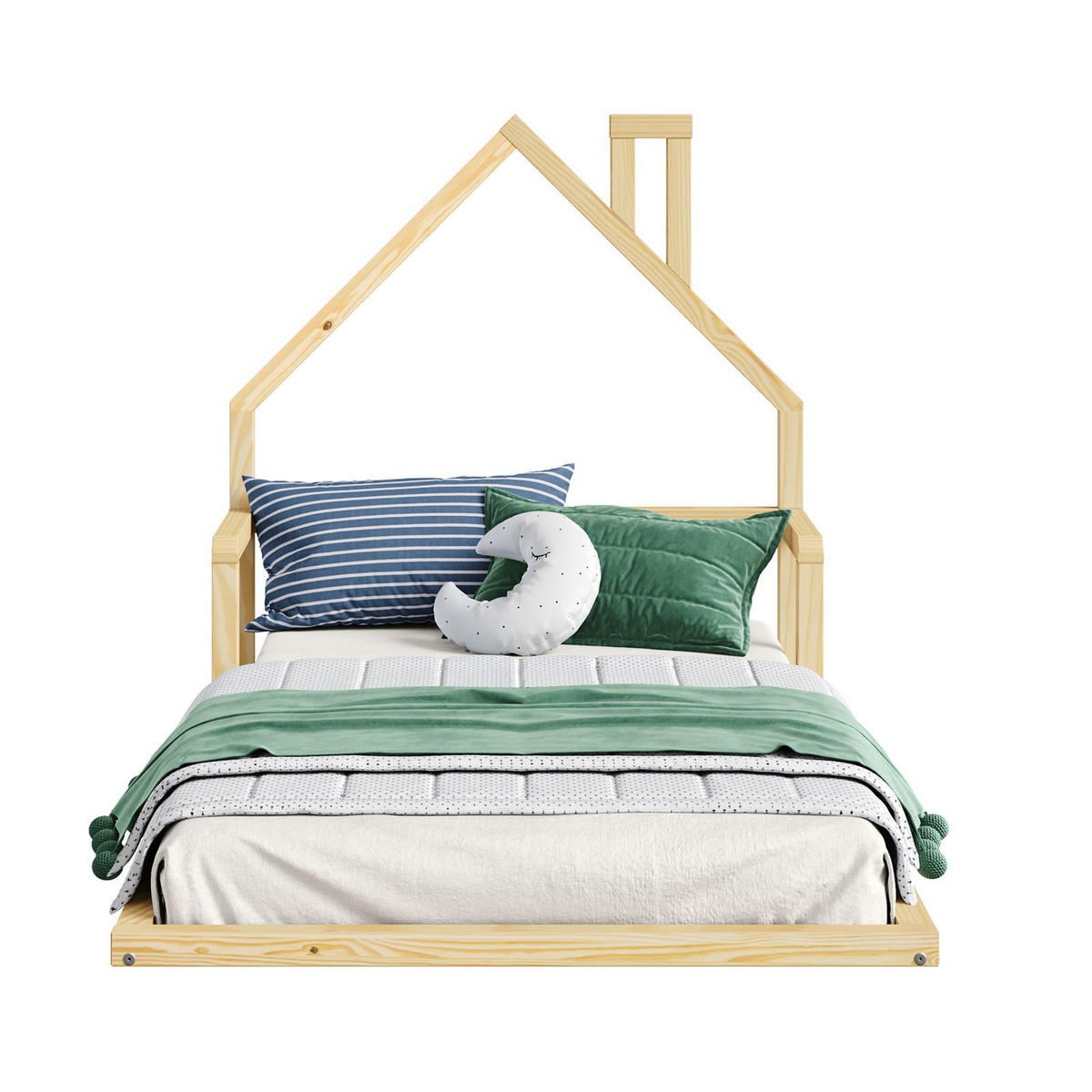 BODENBETT ELOA 90X200 CM - Naturfarben, Holz - IDIMEX