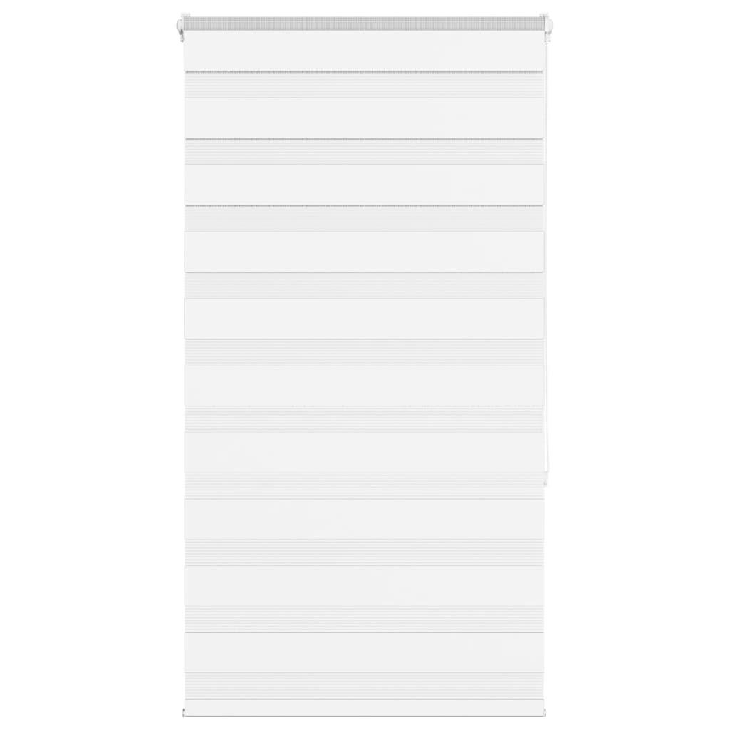 DOPPELROLLO 85/150 cm Stoffbreite 80,9 cm aus Polyester Weiß - Weiß, Textil (85/150cm) - vidaXL