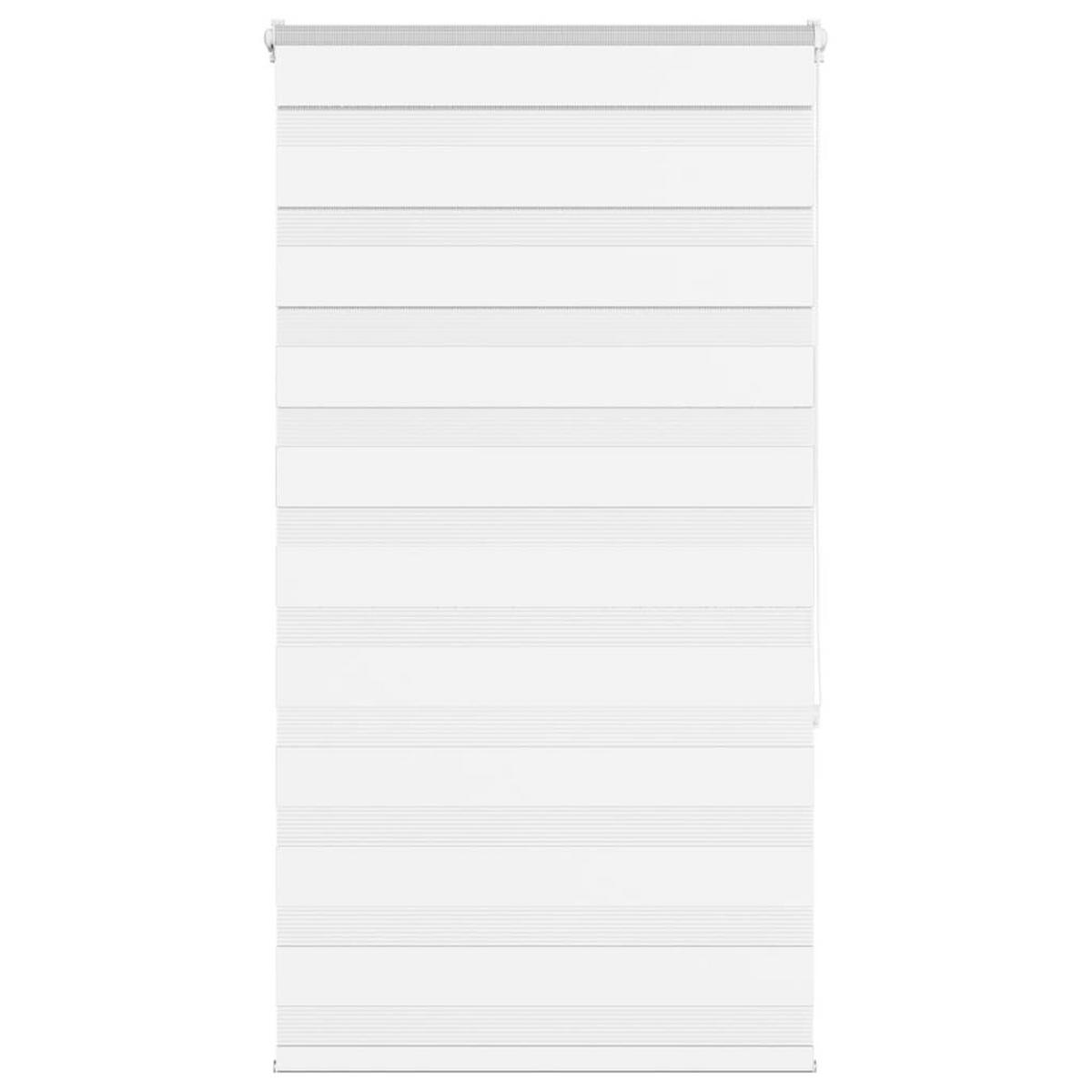 DOPPELROLLO 90/150 cm Stoffbreite 85,9 cm aus Polyester Weiß - Weiß, Textil (90/150cm) - vidaXL