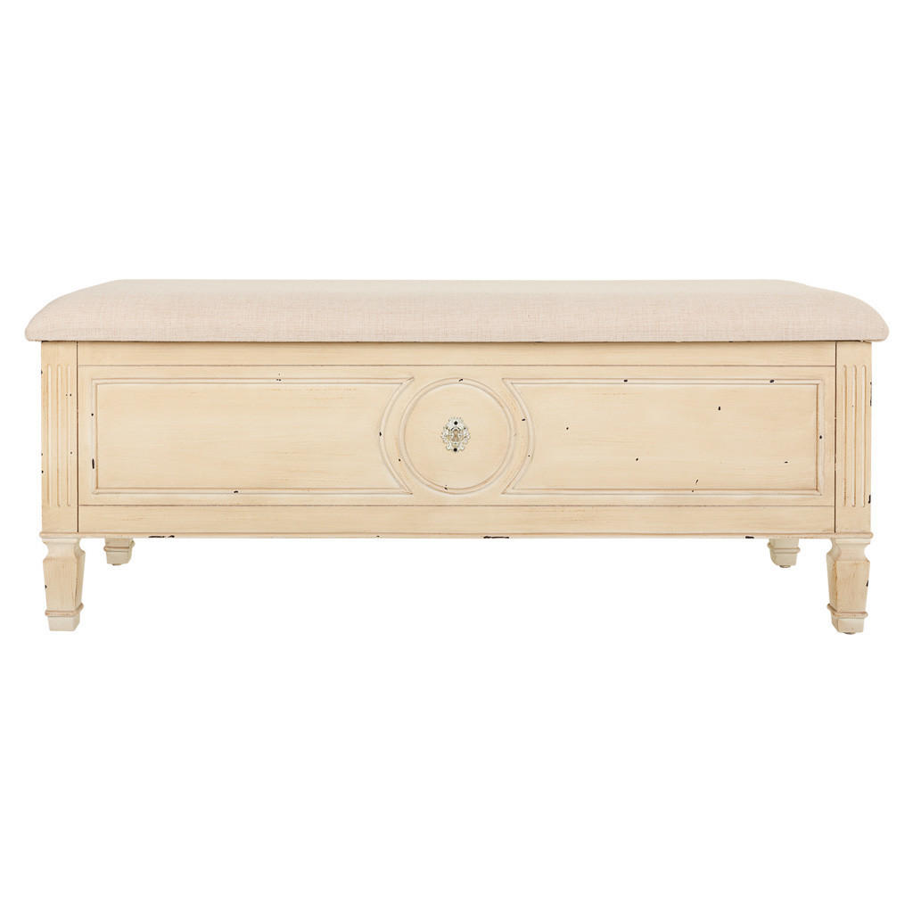 BANK aus Holz 120x43x48 cm - Beige, Holz (120/48/43cm) - Wanderlust