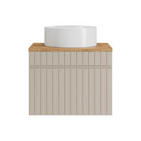 EINZELWASCHTISCH - 60 cm x 46 cm - Holz, Platte - Beige - SATARA - Beige, Holz (60/46/46cm) - Vente-Unique