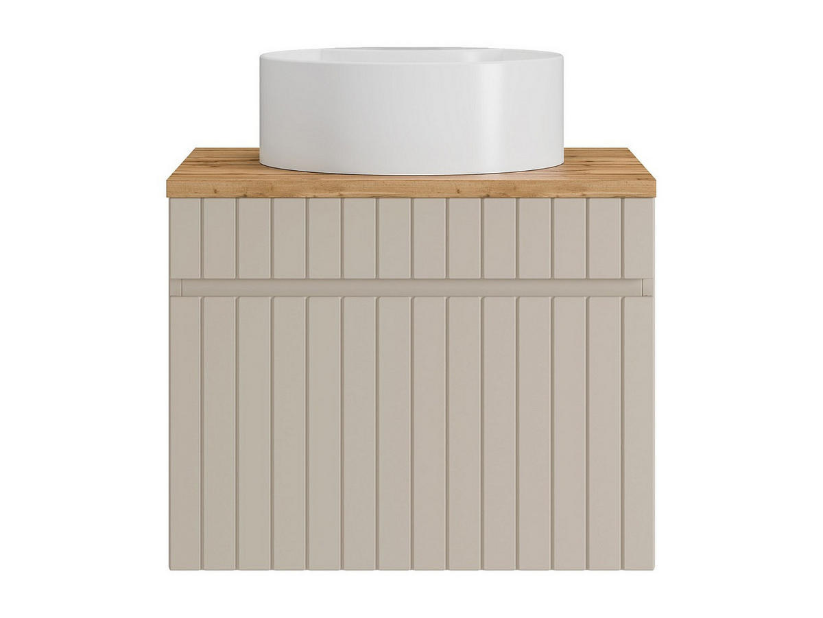 EINZELWASCHTISCH - 60cm x 46cm - MDF - beige - SATARA - Beige, Holz (60/46/46cm) - Vente-Unique