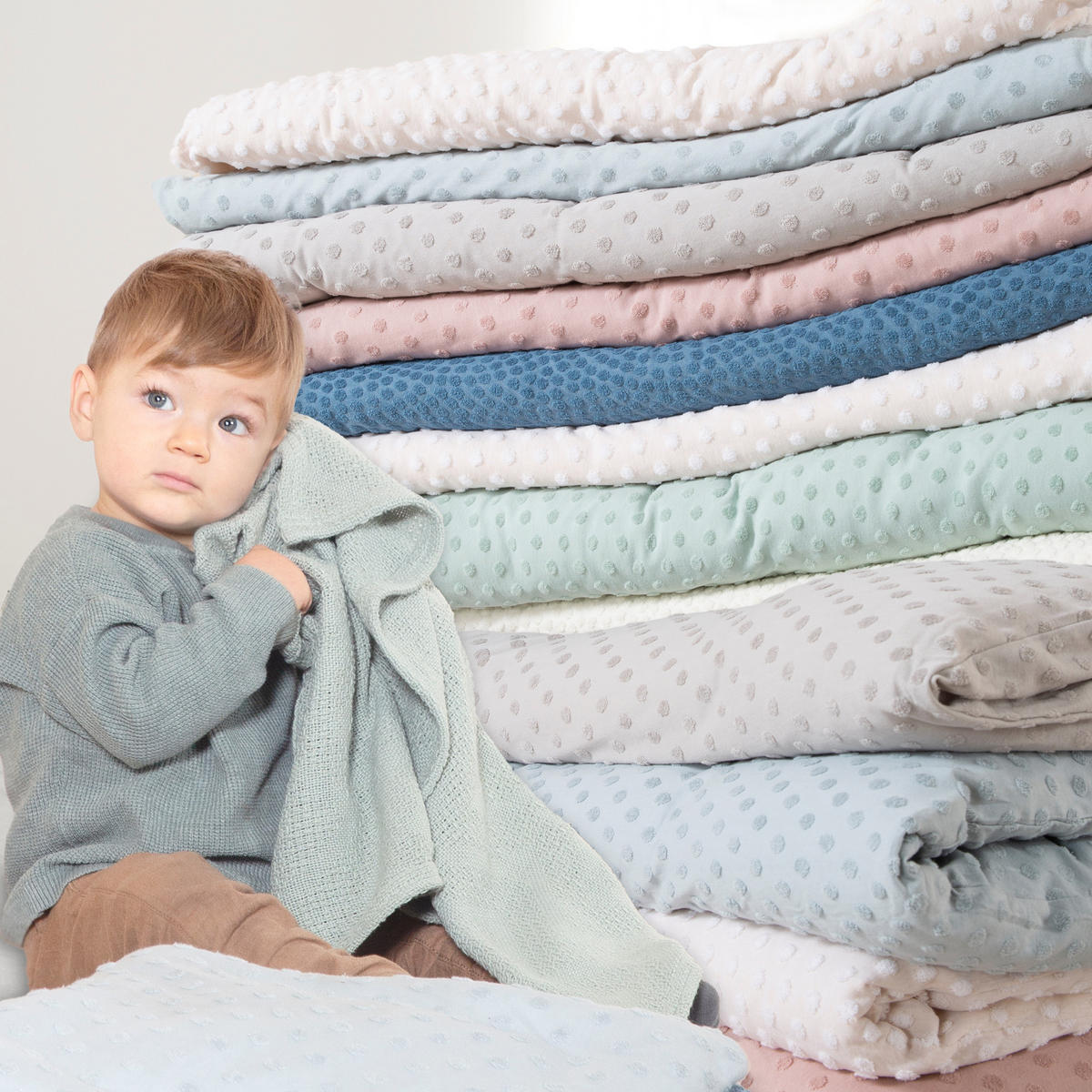 BABYBETTWÄSCHE Frosty Almond 100x135 cm - Beige - Beige, Textil (80/80cm) - Roba