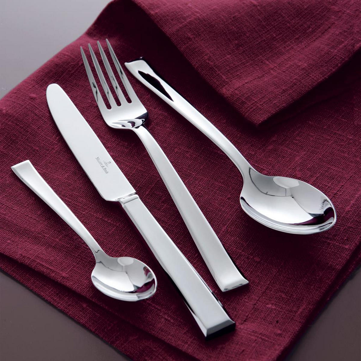 TAFELLÖFFEL Victor silber 204 mm 6er Set - Silberfarben, Metall - Villeroy & Boch