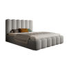 POLSTERBETT Langlebiges Polsterbett Mona V 200x200 cm – Bett mit Bettkasten & Pflegeleichtem Material, Esche - Eschefarben/Schwarz, Holzwerkstoff/Kunststoff (200/200cm) - DomoHome