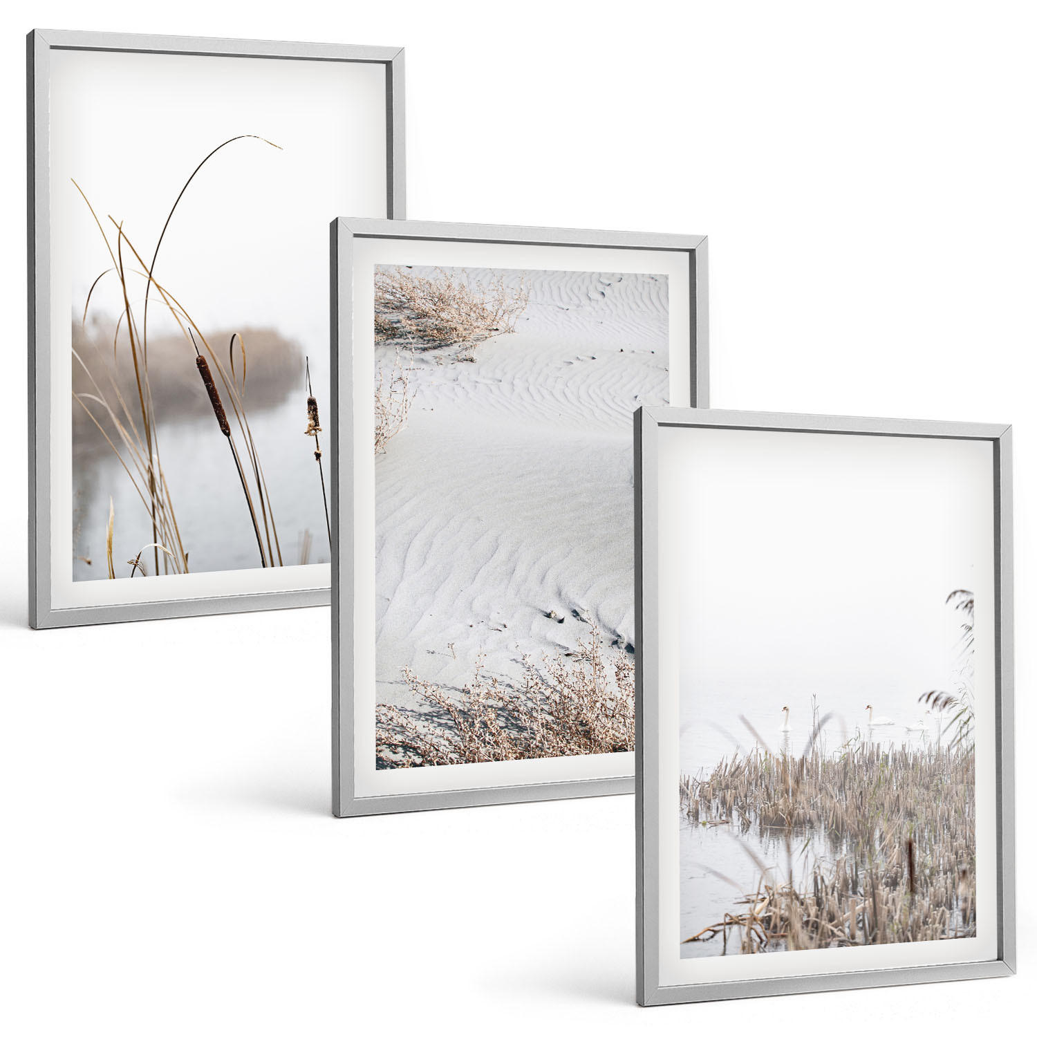 Tulup Bilder Silber 40x60 cm