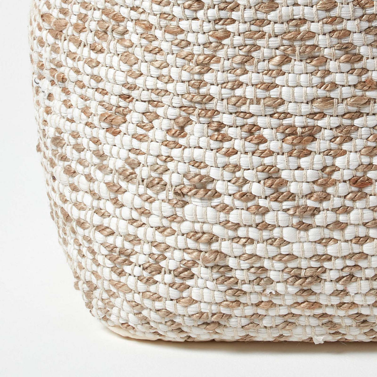 SITZWÜRFEL Sierra, beige mit Ethno-Muster, 40/40/40 cm - Beige, Textil (40/40/40cm) - Homescapes