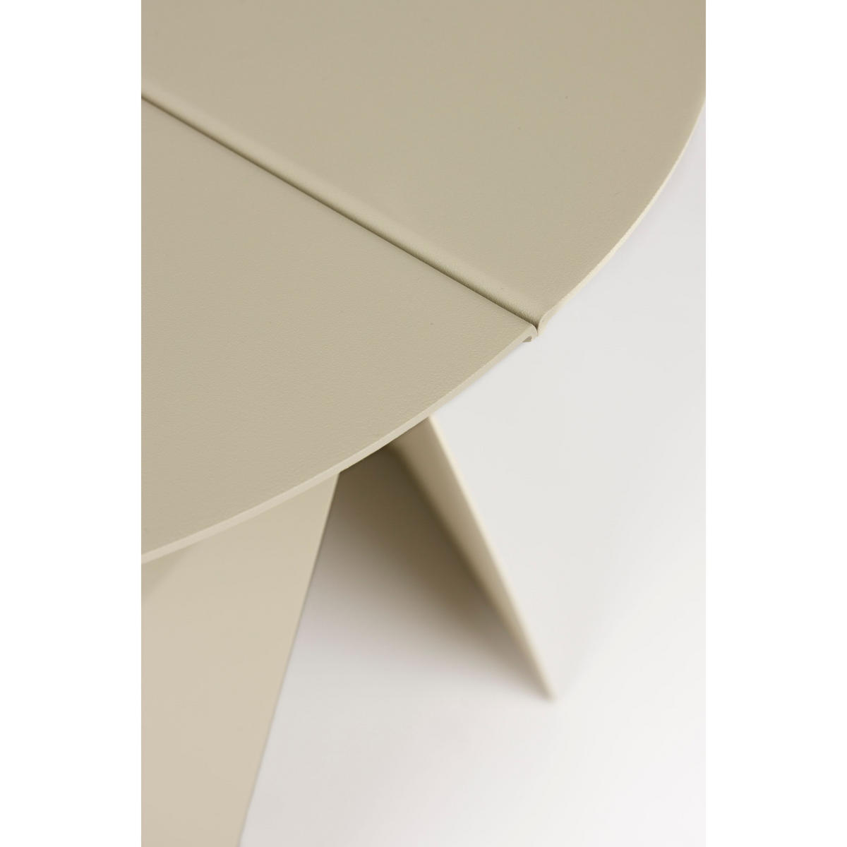 BEISTELLTISCH Foldy Beige - Beige, Metall (45/45.8/40.5cm) - Zuiver