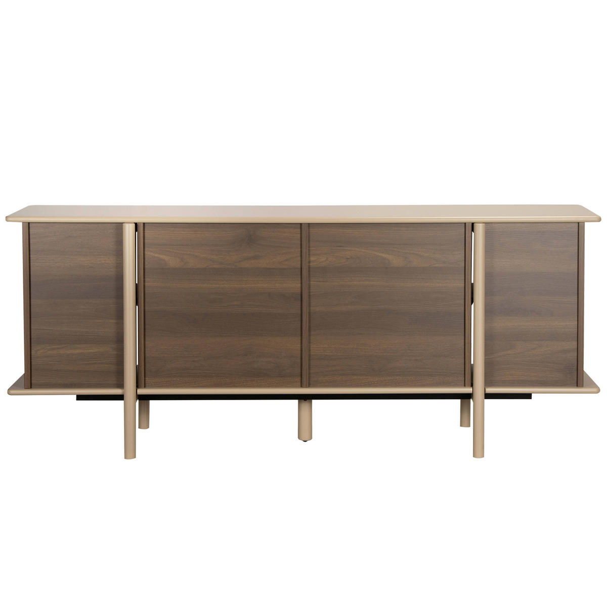 SIDEBOARD mit 4 Türen, taupe - Taupe, Holz (180/75/40cm) - Oviala