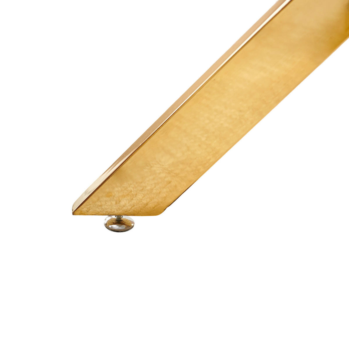 ESSTISCH 80/80/75 cm goldfarben aus Glas und Metall mit Tischplatte aus Hartglas - Goldfarben, Metall (80/80/75cm) - OKWISH