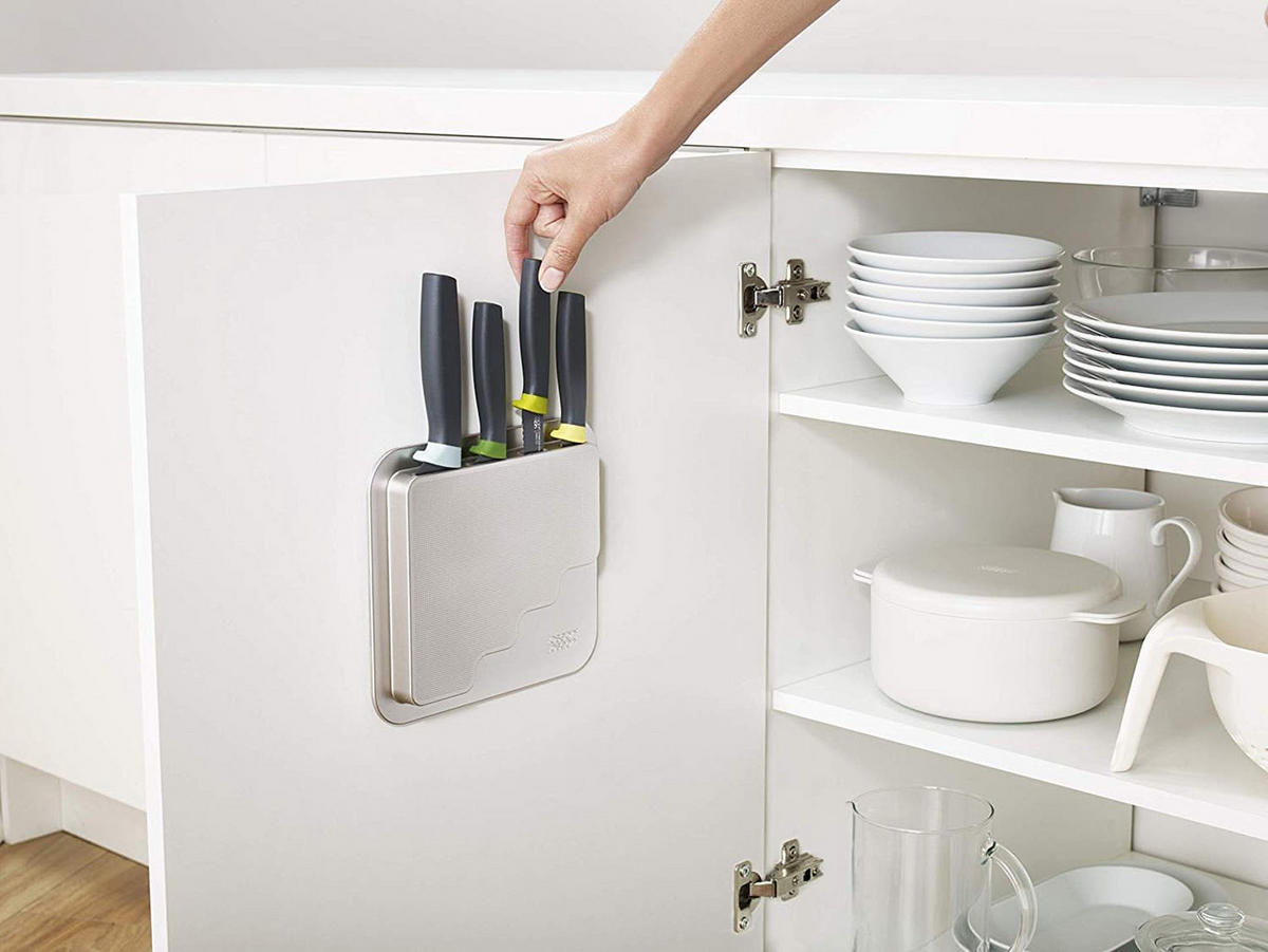 MESSERBLOCK Aufhängbares mit 4 Messern - DoorStore - Multicolor, Kunststoff (22/2/31cm) - Kela