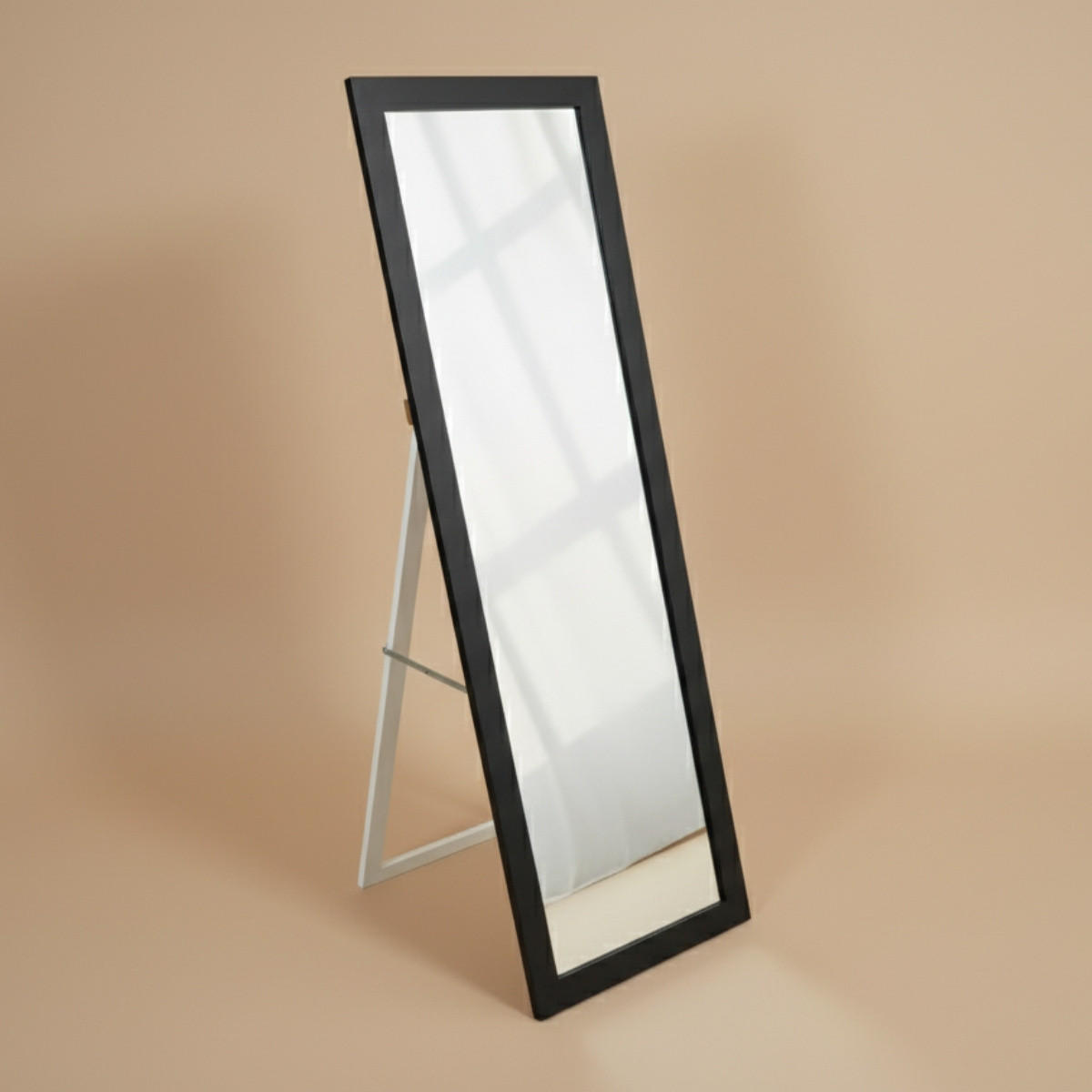 STANDSPIEGEL Havlys 127/37 cm - Schwarz, Glas (37/127/2cm) - EDAXO