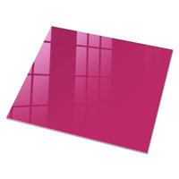 GLASPLATTE 80x60 cm – Intensives Rosa - Braun, Glas (0.4/80/60cm) - ArtPrintCave