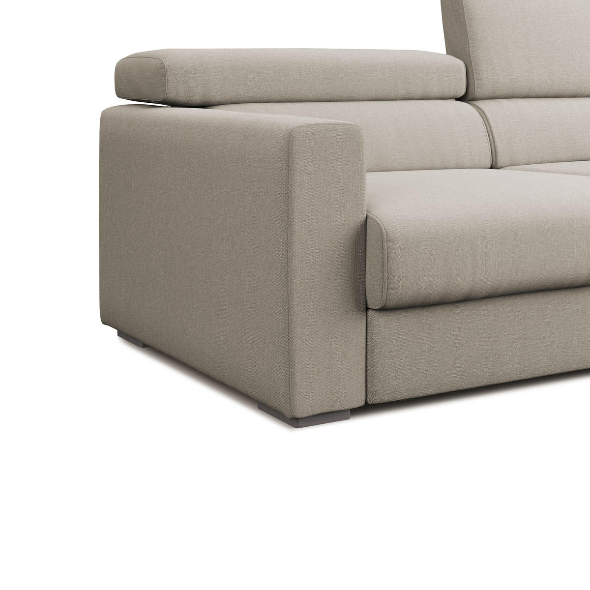 LINEARSOFA Dylan - Creme, Textil (158/89/100cm) - Divani.store