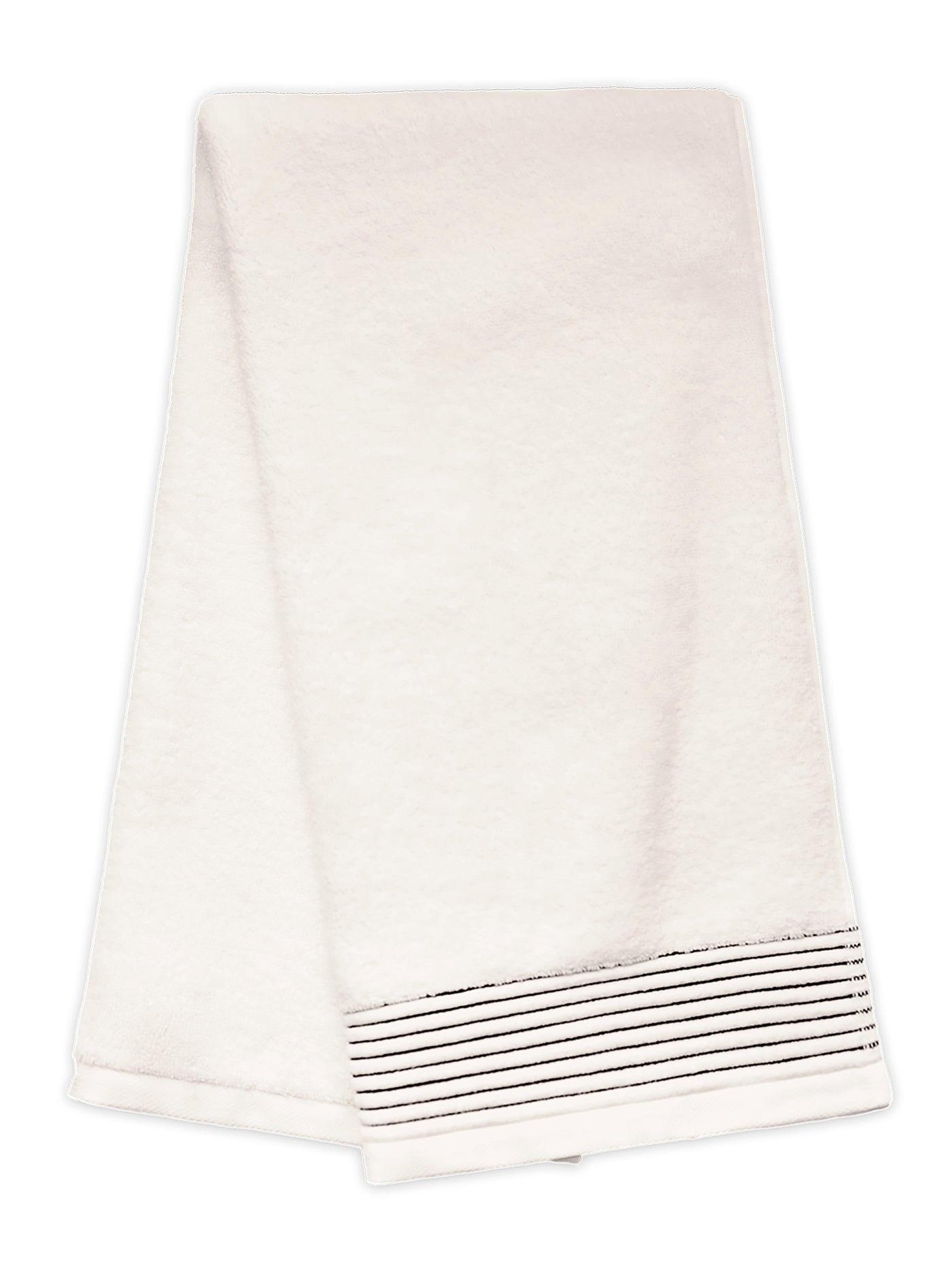 BADETUCH Pure Elegance, 100x150cm, Baumwolle, Weiß - Weiß, Textil (100/150cm) - SOWL