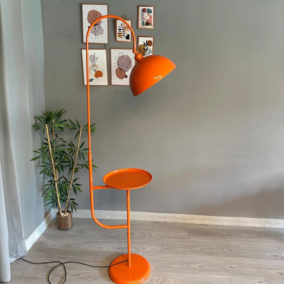 STEHLEUCHTE Gorkiede - Orange, Metall (20/37/170cm) - Bamyum