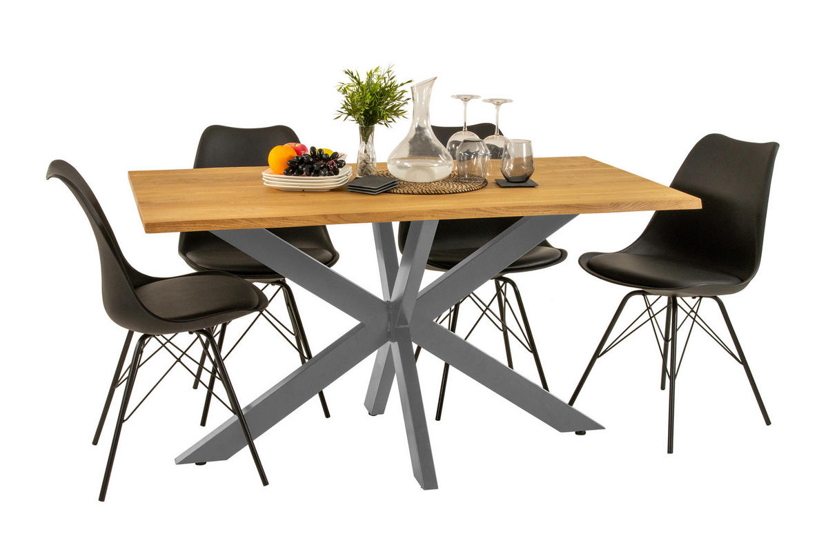 ESSTISCH SALVADOR - Eichefarben/Beige, Holz (90/180/77cm) - SAM