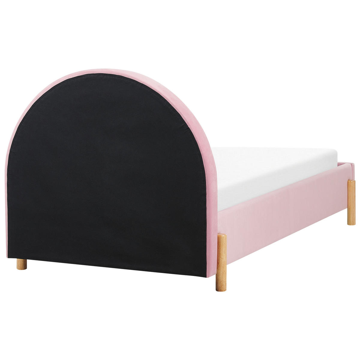 POLSTERBETT 90/200cm Rosa Anet - Pink, Textil (90/200cm) - Beliani
