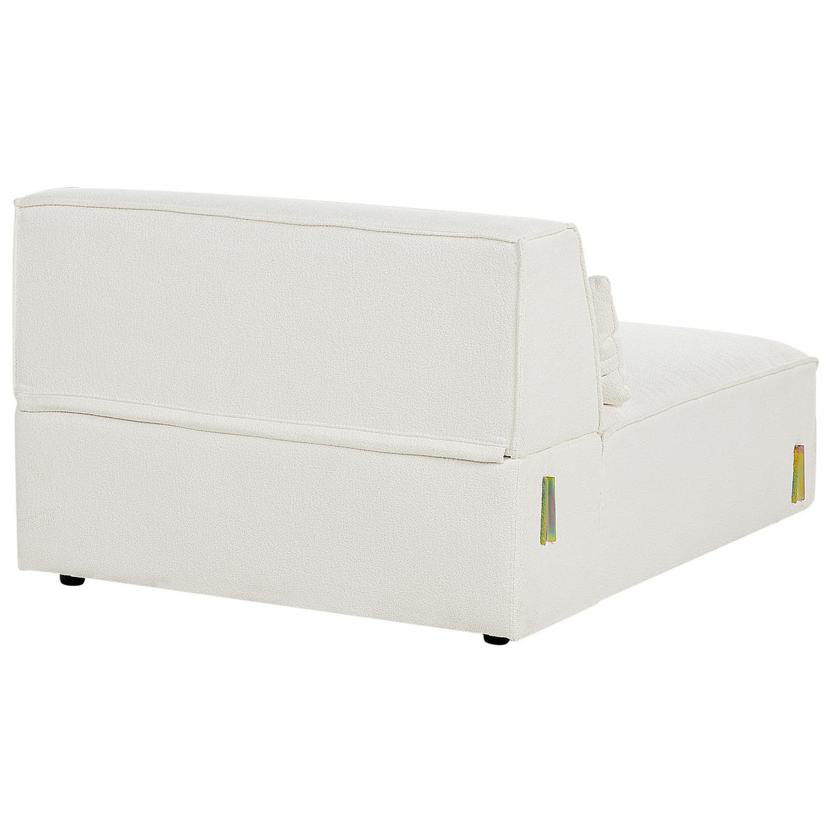 2-SITZER-SOFA Bouclé cremeweiß ohne Armlehnen Hellnar - Weiß, Textil (204/70/126cm) - Beliani