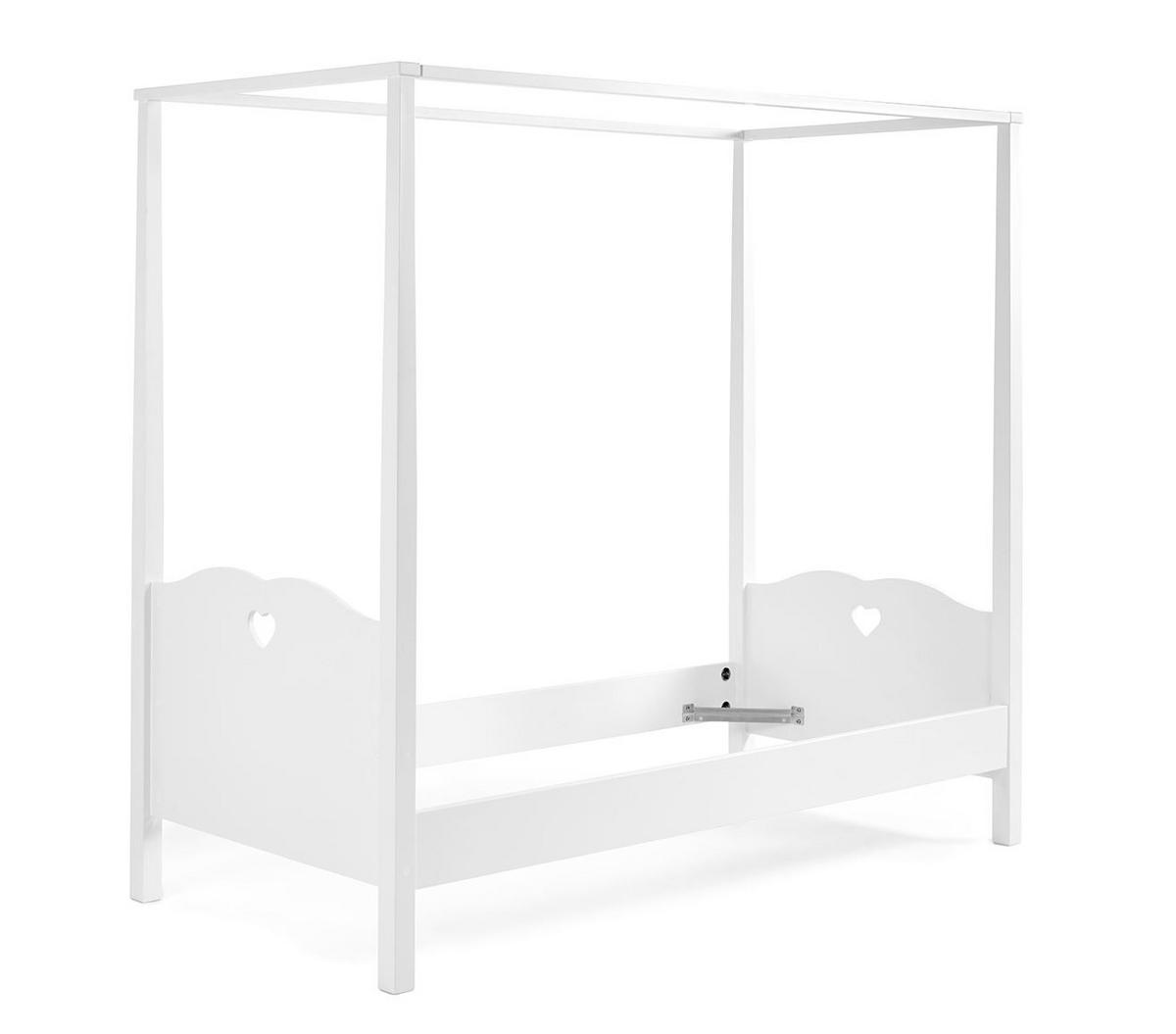 HIMMELBETT Kamila 211x187x96 aus MDF in Weiß - Weiß, Holzwerkstoff (90/200cm) - 58aufmkessel