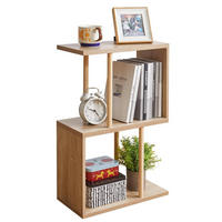BEISTELLTISCH S-Form Eiche 60 cm - Braun, Holzwerkstoff (40/20/60cm)