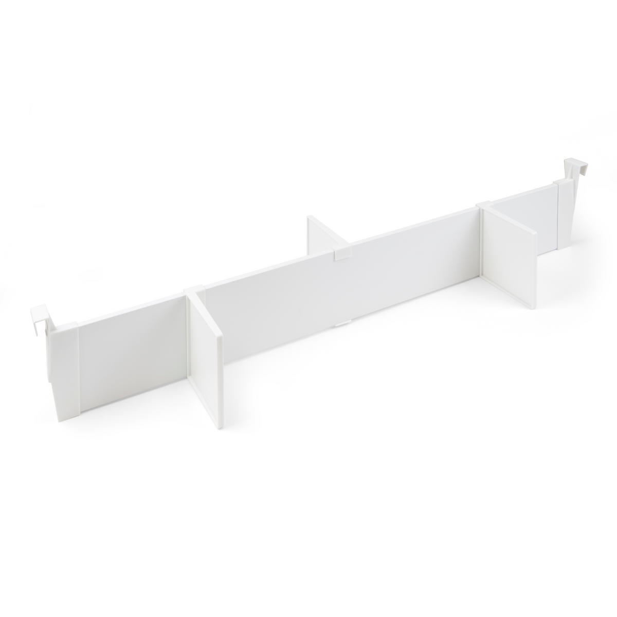 TRENNELEMENTE verstellbar für Schublade Vertex-Concept, 900, Weiß, Aluminium und Kunststoff - Weiß, Metall (16/5.5/81cm) - EMUCA