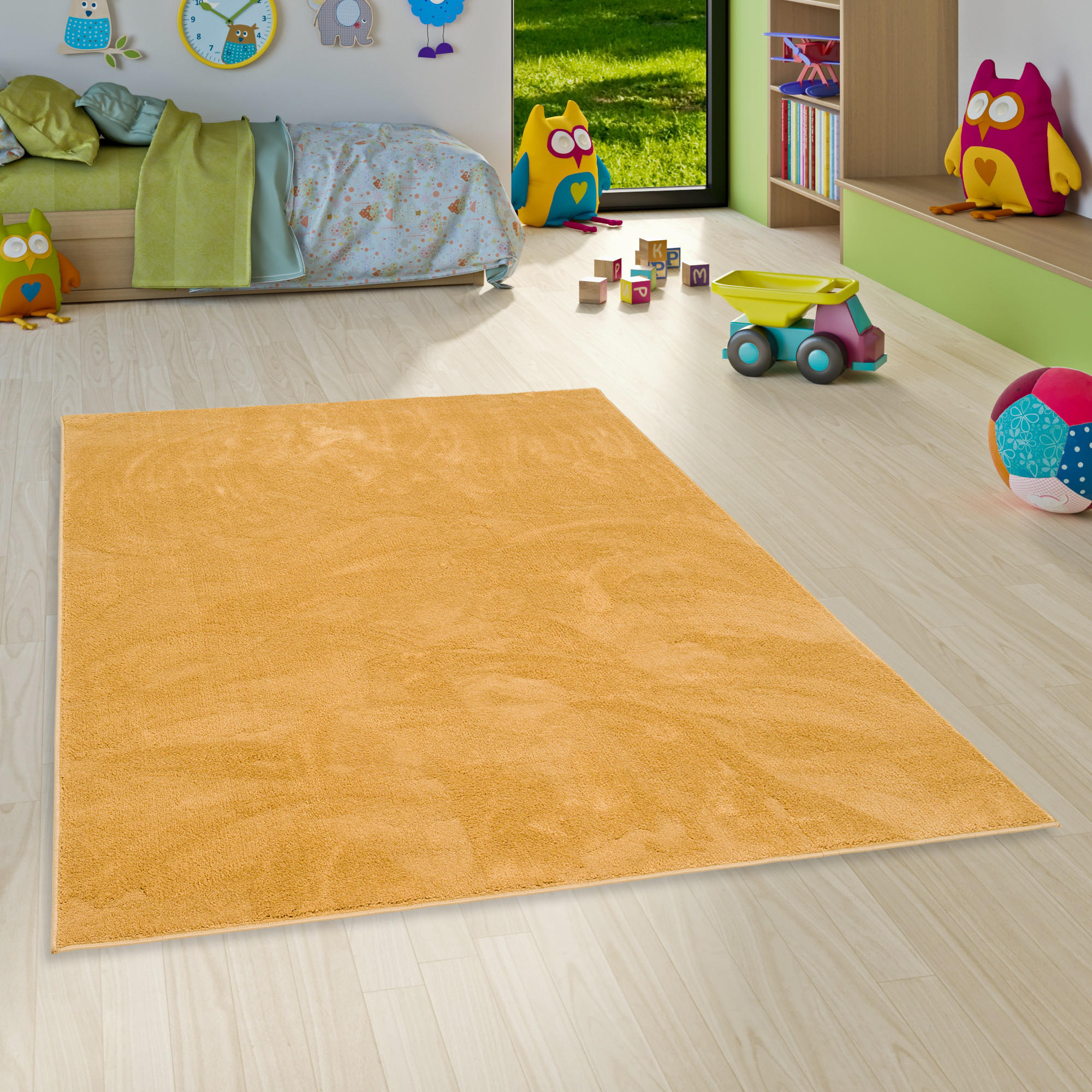 HOCHFLOR LANGFLOR TEPPICH SUPER SOFT MELIA KIDS - Goldfarben, Textil (140/200cm) - Pergamon