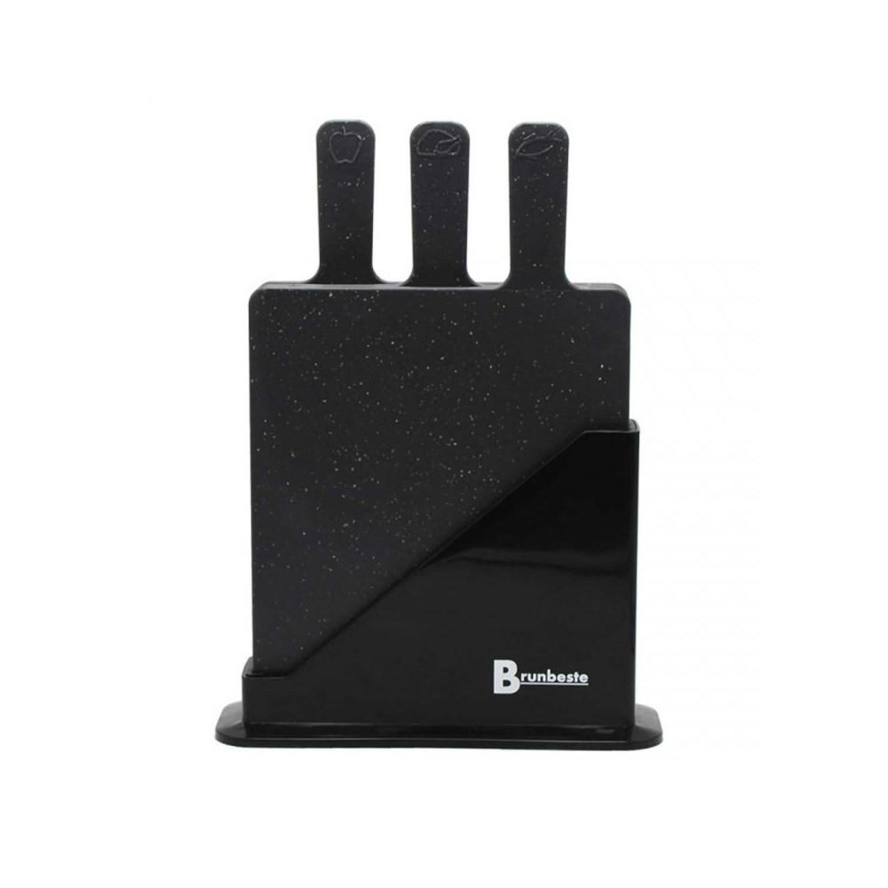 SCHNEIDEBRETT Schwarz 32/20/8 cm 66106 - Schwarz, Kunststoff (20/32cm) - Brunbeste