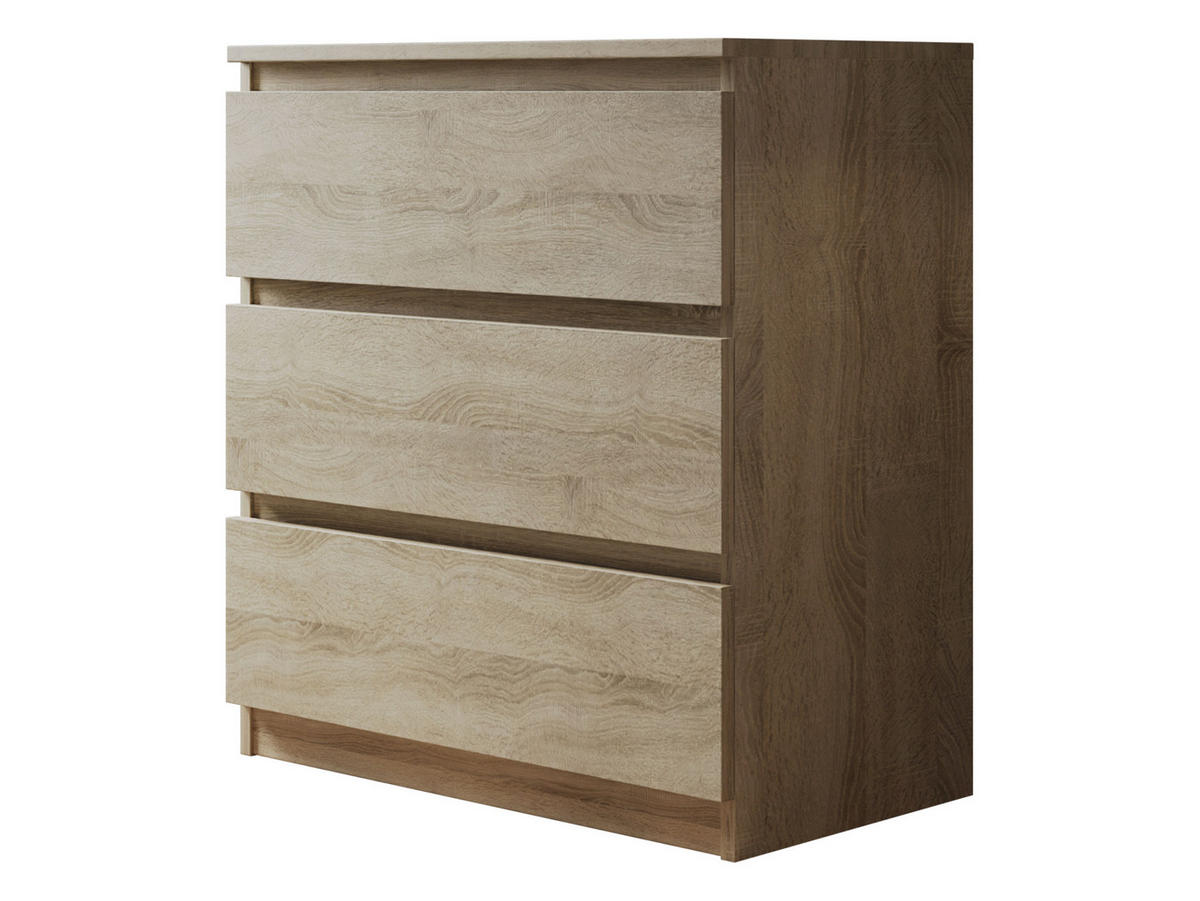 KOMMODE Malwa M3 - Sonoma Eiche, Holzwerkstoff (70/77/40cm) - MIRJAN24