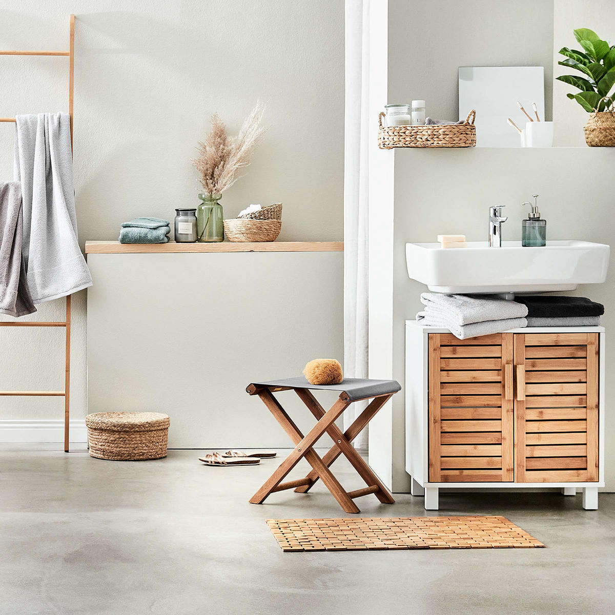 DUFTKERZE (4er Set) Scented Candle Xl - Grau, Paraffin (14cm) - BUTLERS