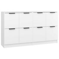 SIDEBOARDS 2Er Set Weiss 60/30/70 Cm Holzwerkstoff - Weiß, Holzwerkstoff (30/70/60cm) - vidaXL