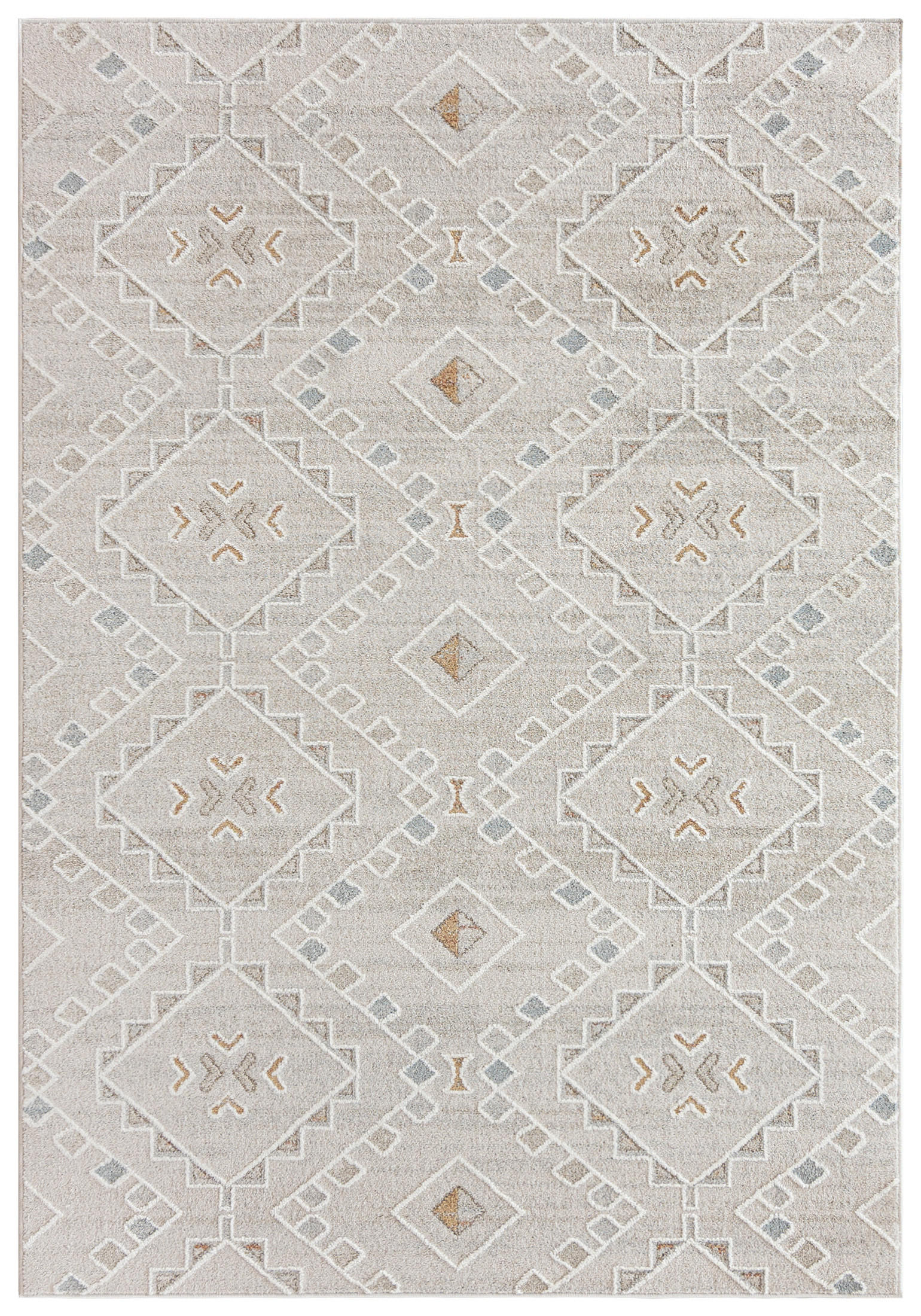 TEPPICH Beige Ethnisch, Geometrisch - Rechteckig Moderne - 300 x 400 cm - Ecru/Creme, Textil (300/400cm) - Mazovia