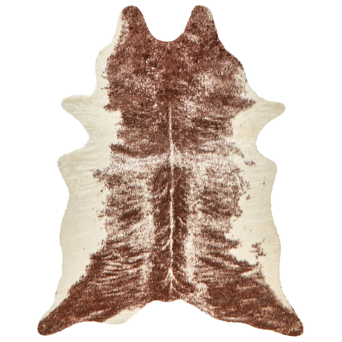 KUHFELL-TEPPICH Zeil 200/150 cm - Beige/Braun, Textil (150/200cm) - Beliani