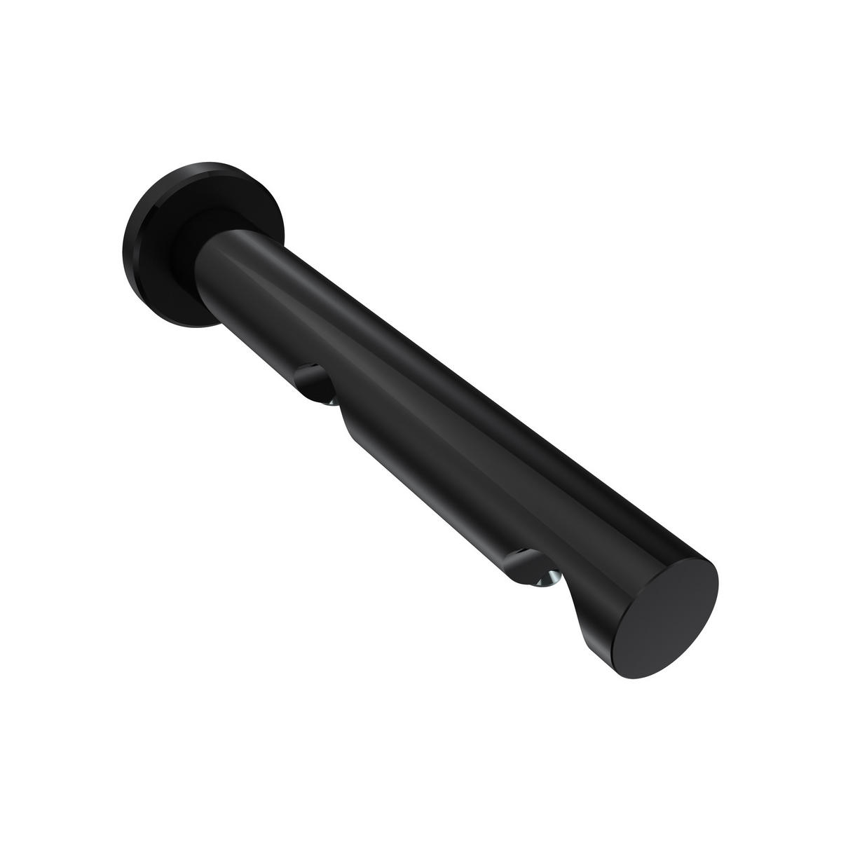 TRÄGER FÜR GARDINENSTANGEN 20 mm Ø, Platon 2-läufig, Schwarz - Schwarz, Metall (16/4/4cm) - INTERDECO