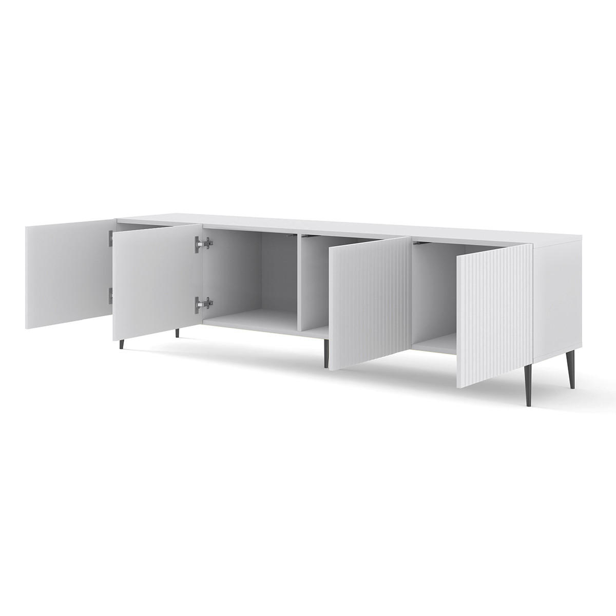 TV-MÖBEL Philaé Weiß - Weiß, Holzwerkstoff (200/56/42cm) - Petits-meubles