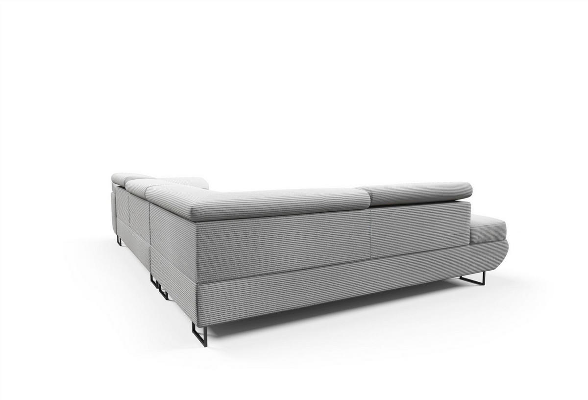 ECKSOFA Declan Mit Schlaffunktion - Blau, Holzwerkstoff/Textil (277/203cm) - Fun Möbel