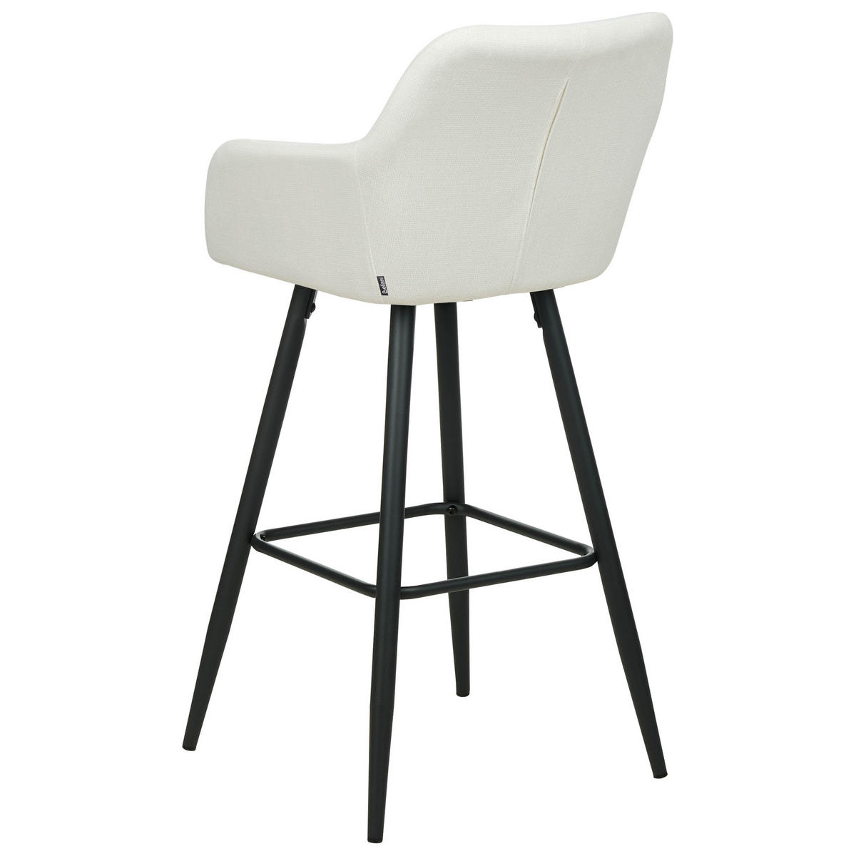 BÁRSZÉK 2 darabos Szett Bársony törtfehér Casmalia - fekete/krém, textil (50/103/54cm) - Beliani
