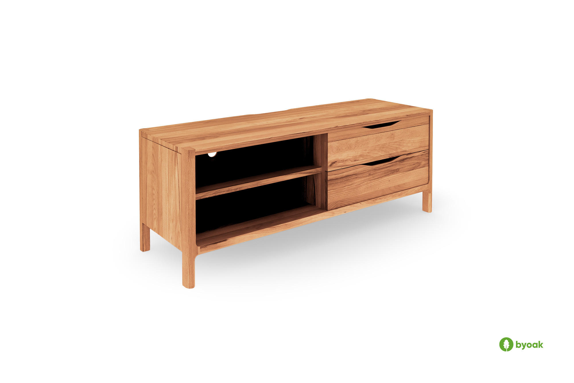 byoak Tv-Schrank Kernbuche 111x48x50 cm