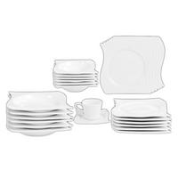 KOMBISERVICE 36-teilig Chardon Weiß für 6 Personen - Weiß, Keramik (50/30/30cm) - TULLIP