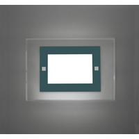 WANDLEUCHTE - Blau, Glas (35/25/6cm) - Lumicom