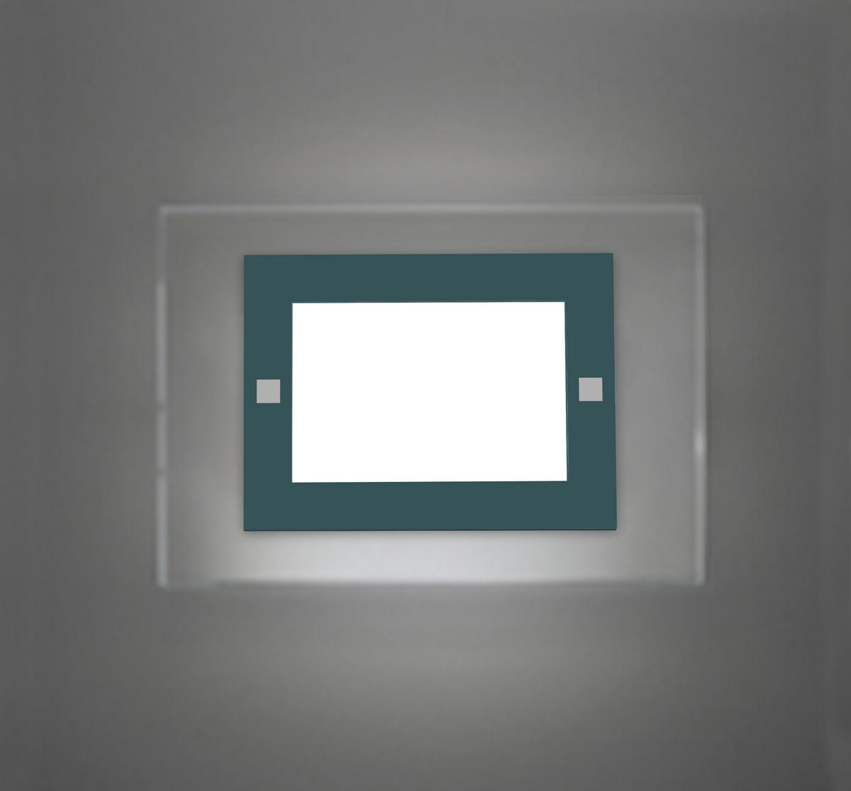 WANDLEUCHTE - Blau, Glas (35/25/6cm) - Lumicom