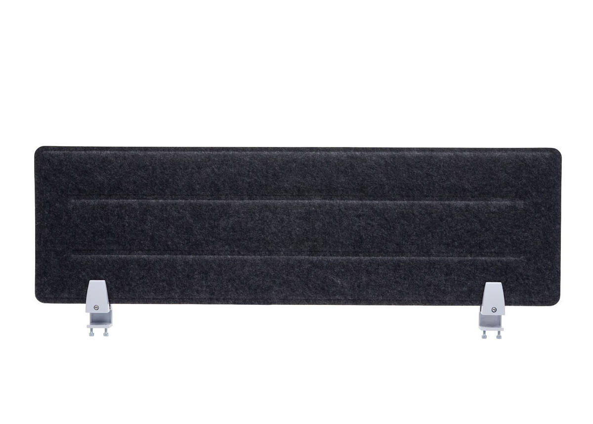 TISCHTRENNWAND Schwarz, Weiß - Schwarz/Weiß, Textil (100/30/1cm) - MCW