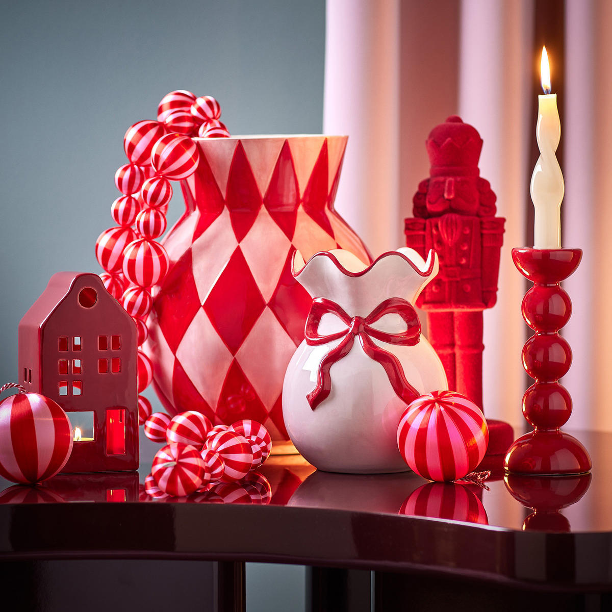 KERZENHALTER Holy Moly - Rot, Keramik (7/19/7cm) - Butlers