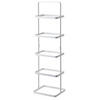 SCHUHREGAL Tower weiß tragbar für 5 Paar Schuhe 22/77/14 cm - Weiß, Metall (22/77/22cm) - Yamazaki