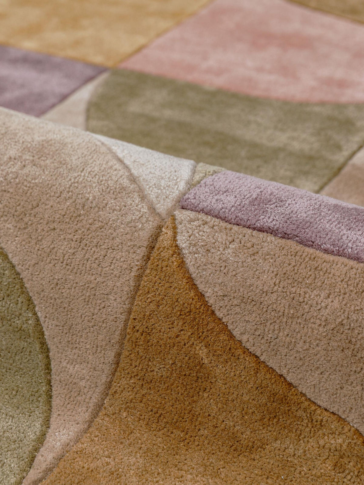 TEPPICH Kurzflor, handgetuftet, EVENLODE, in Multi, Bogenformen, 160 x 230 cm - Multicolor, Textil (160/230cm) - KADIMA DESIGN